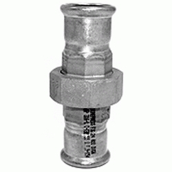 ENTRONQUE UNION DE 3 PIEZAS DE 22 mm EN ACERO INOXIDABLE AISI - 316 PRESSFITTING ISOTUBI, PRESFITTING PRESFITING PRESSFITING PRESFITTING INOX PRENSAR PRESINOX PRESS INOX PRESSINOX