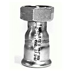 MANGUITO CON TUERCA LOCA DE 15x1/2" EN ACERO INOXIDABLE AISI - 316 PRESSFITTING ISOTUBI, RACOR LOCO PRESFITTING PRESFITING PRESSFITING PRESFITTING INOX PRENSAR PRESINOX PRESS INOX PRESSINOX Racords Uniones Empalmes Enpalmes Empalmar Enpalmar