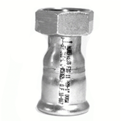 MANGUITO CON TUERCA LOCA DE 35x11/4" EN ACERO INOXIDABLE AISI - 316 PRESSFITTING ISOTUBI F113511/46, 