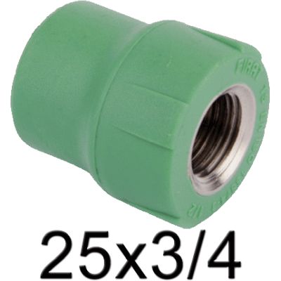 RACOR FIJO HEMBRA 25-3/4 PPR FITTINGSESTANDAR, fitinstandard fittinstandard fitingstandard fittingstandard fitinestandard fittinestandard fitingestandard fittingestandard fittingsestandard fitingsestandard terminal rosca ppr polipropileno copolimero para polifusionar TERMOFUSIONAR Racords TRH