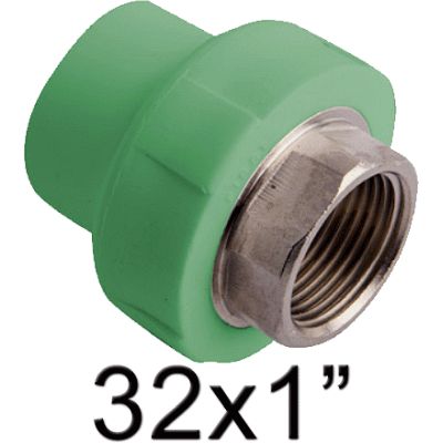 RACOR FIJO HEMBRA HEXAGONAL 32-1 PPR FITTINGSESTANDAR, fitinstandard fittinstandard fitingstandard fittingstandard fitinestandard fittinestandard fitingestandard fittingestandard fittingsestandard fitingsestandard terminal rosca ppr polipropileno copolimero para polifusionar TERMOFUSIONAR Racords TRH