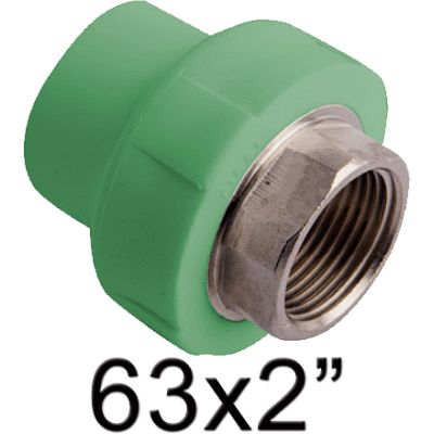 RACOR FIJO HEMBRA HEXAGONAL 63-2 PPR FITTINGSESTANDAR, fitinstandard fittinstandard fitingstandard fittingstandard fitinestandard fittinestandard fitingestandard fittingestandard fittingsestandard fitingsestandard terminal rosca ppr polipropileno copolimero para polifusionar TERMOFUSIONAR Racords TRH