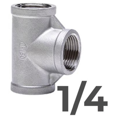 TE H-H-H IGUAL ACERO INOX 316 GEBO DE 1/4, 