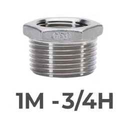 TUERCA REDUCCION M/H ACERO INOX 316 GEBO DE 1 x 3/4, 