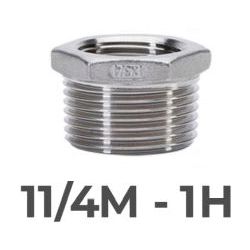 TUERCA REDUCCION M/H ACERO INOX 316 GEBO DE 11/4 x 1, 