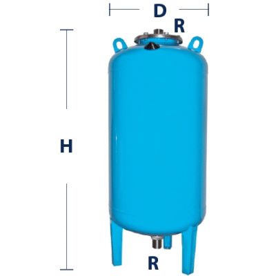 Acumulador hidroneumatico vertical con carga de nitrogeno 150 AMR-DUO de 150L ref.08015010 IBAIONDO, CALDERIN 150 LITROS 150AMRDUO CON PATAS CONEXION DE 2 X 11/2" 10 BARES 1 1/2 1-1/2 ibalondo ibilondo 150LITROS 150LTS Ibayondo Ltrs Lts 15x1/2