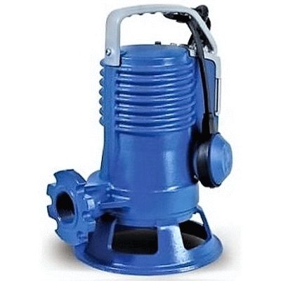 Electrobomba sumergible trituradora GRINDER-GRBLUE PRO150M H de 1.5 CV y 1.1 KW  BLOCH, BOMBAS SUCIAS CON INTERRUPTOR DE NIVEL Flotadores Boyas voyas vollas