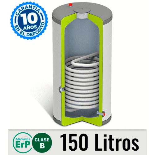 SANIT HE 150, DE AGUA CALIENTE SANITARIA 150Litros 150LTS 150LTR INOX 150Ltrs aerotermia