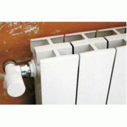 ELEMENTO RADIADOR DE ALUMINIO MODELO VIP 350 DISTANCIA ENTRE EJES DE 350 mm Y 81 Kcal SAYCALSA, ROSCA DE 1" BLANCO BLANCA BLA BL Radiadores