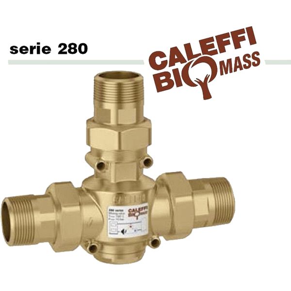 VALVULA MEZCLADORA ANTICONDENSACION DE 3/4 PARA INSTALACIONES DE BIOMASAS REF. 28005T CALEFFI, BALBULAS Calefi 3 tres vias