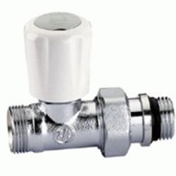 VALVULA RECTA TERMOSTATIZABLE CROMADA DE 1/2" PARA RADIADOR CONEXIN BICONO REF. 339402 CALEFFI, VALVULAS LLAVE PARA CABEZAL TERMOSTATICO PARA BICONO EN COBRE PEX MULTICA CALEFI PARA RADIADOR DE CALEFACCION BALBULAS Radiadores de paso Regulacion corte