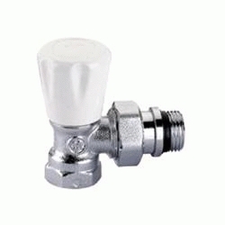 VALVULA ESCUADRA MANUAL CROMADA HEMBRA DE 1/2" PARA RADIADOR REF. 411402 CALEFFI, LLAVE CALEFI PARA RADIADOR DE CALEFACCION BALBULAS Radiadores de paso Regulacion corte