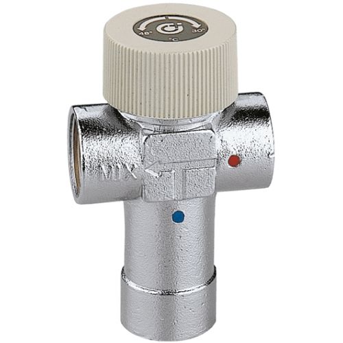 MEZCLADOR TERMOSTATICO REGULABLE DE 3/4 PARA ACS DE 30 A 48 CALEFFI, ECNMC MEZCLADORA TERMOSTATICA VALVULAS LLAVE CALEFFI BALBULAS Calefi