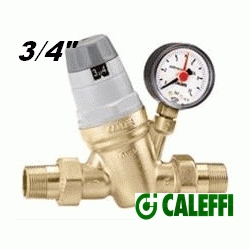 REDUCTOR DE PRESION DE 3/4" CON INDICADOR DE PRE-REGULACION Y MANONETRO REF. 535051 CALEFFI, ECNMC RECOMENDADO VALVULAS REDUCTORA DE PRESION CONEXION CON ENLACES MACHO DE 3/4" PRESION MAXIMA AGUAS ARRIBA 25 BAR PRESION CALIBRACION AGUAS ABAJO DE 1 A 6 BAR TEMPERATURA MAXIMA DE TRABAJO 60 C CALEFI BALBULAS reguladores