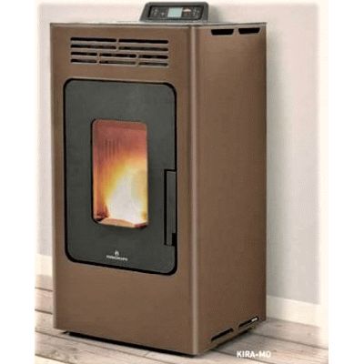 Estufa de pellet de 8 KW KIRA COLOR MOKA BRONPI KIRA-MO, 