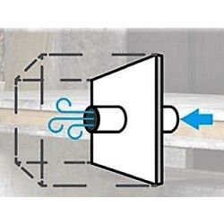 Kit con toma de aire externo para conectar en estanco serie PARIS BRONPI KIT AIR 2, esterno