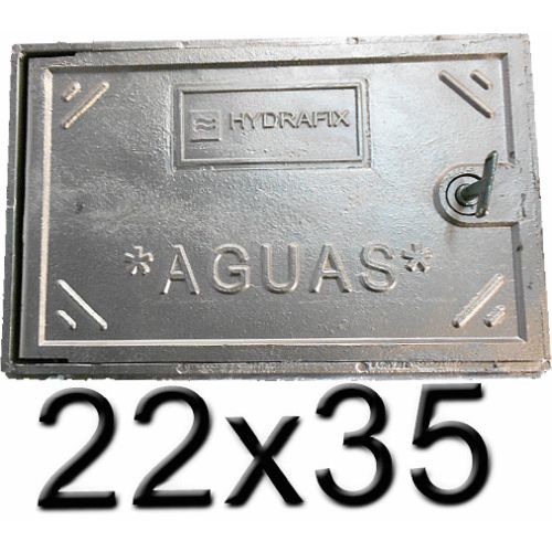 PORTILLA DE ALUMINIO CON MARCO DE 22 x 35 CIERRE CUADRADILLO T.C.C.35 REF. 612035 HYDRAFIX, TRAPAS HIDRAFIX IDRAFIX YDRAFIX