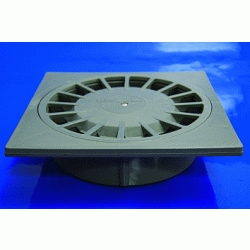 SUMIDERO SIFONICO T-88 75-50 DE 150 x 150 mm SALIDA VERTICAL PARA TERRAZAS REJILLA PVC TECNOAGUA, REF. 50636 T-88 T88 Hidrotecnoagua Caldereta PATIOS Recomendado ECNMC REJIYA REGILLA REGIYA 75/50 15x15 15/15 50-75