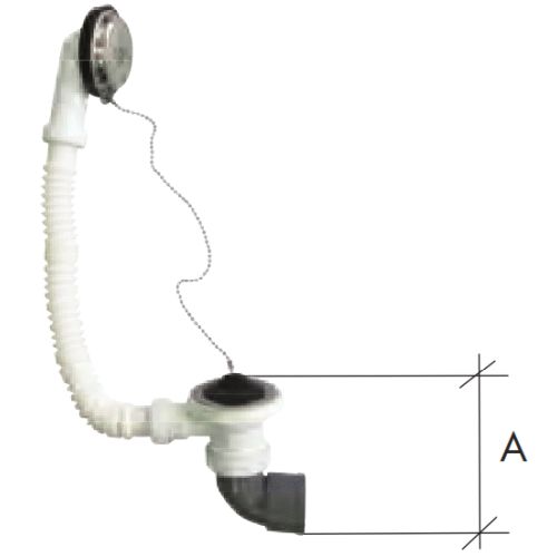 C 108 11/2 40 DESAGE BAERA NO SIFONICO CON TUBO REBOSADERO SALIDA HORIZONTAL PVC CREARPLAST, 040108 C-108 C108 PARA BAERA 1 1/2 1-1/2 11/2" Tuberias