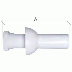 C 164 11/4 32 PROLONGADOR CON TUERCA DE UNION Y PLAFON CREARPLAST, C-164 C164 TUBO PROLONGACION 1 1/4 1-1/4 Tuberias