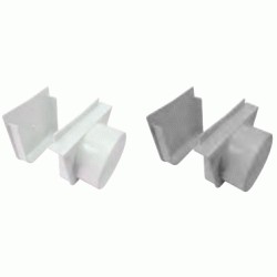 C 213 CONJUNTO TAPA SALIDA DE 110  PARA CANALETA DE PVC GRIS GARAJE CREARPLAST, 110213 TAPON DESAGUES PARA CANALETA Tapones