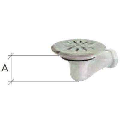 C 96 11/2 40 SIFON PARA PLATO DE DUCHA INOXIDABLE DE 115 mm  SALIDA HORIZONTAL CREARPLAST, 039622 C-96 C96 1 1/2 1-1/2 valvulas balbulas balvulas valbulas Sifones 11/2"