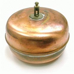 BOLA FLOTADOR METAL PLANA DE 21/2" PARETA, Boyas Olleta Cobre 2 1/2 2-1/2 laton Vlvulas de relleno para cisterna llenado yenado BALBULAS Flotadores voyas vollas Mecanismos Algibes Algives Depositos Piston