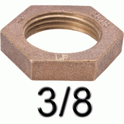 TUERCA DE METAL Fg 312 HEXAGONAL DE 3/8, TUERCA CORREDERA LATON