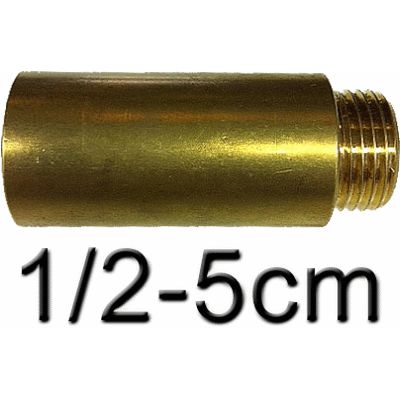 ALARGADERA DE METAL DE 1/2 x 5cm, ALARGADOR PROLONGADOR RACOR MARSELLA LATON Racords Alargo