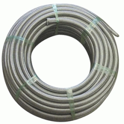 METROS DE TUBO FLEXIBLE TRENZADO METALICO DE 9 x 15 EN ROLLO REF.03015 LLOBERA, TUBO DE METAL PARA GAS Mts Mtrs Tuberias MANGUERA BUTANO GOMA BLINDADA rollo en