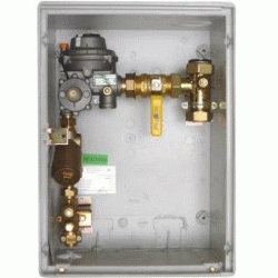 CONJUNTO DE REGULACION EN ARMARIO A-25 ENTRADA PE 32 PRESION SALIDA DE 55 mbar REF.36022 LLOBERA, EQUIPO ARMAZON PARA GAS CIUDAD NATURAL  PARA GAS