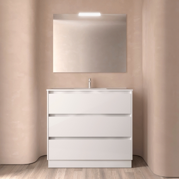 Mueble NOJA de 1000 3 cajones color White gloss 106277 SALGAR, 