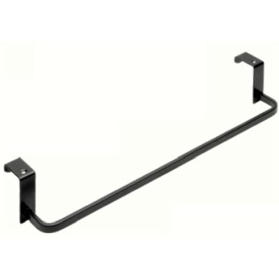 Toallero de barra para colgar en mueble de 385x60x90 mm en laton negro AC-343NG P&P, TOALLERO MUEBLE