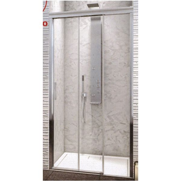 MAMPARA FRONTAL DE DUCHA TRIDENT 1 DE 870 A 920 mm CRISTAL TRANSPARENTE VELVET 901CT, Manparas