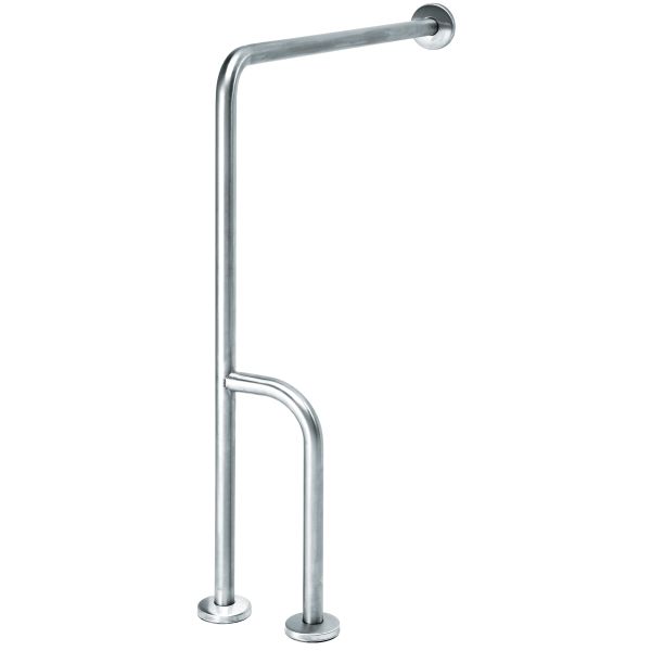 BARRA PARED SUELO 3 P/ANCL INOX SATIN IZQ BSI020CS MEDICLINICS, Apoyo Sostn Base Fundamento Patas Sujeccin Sujecin Garras Abrazaderas Mural Muro para Soportes Ayudas Seguridad Minusvalia Baos Minusvalidos