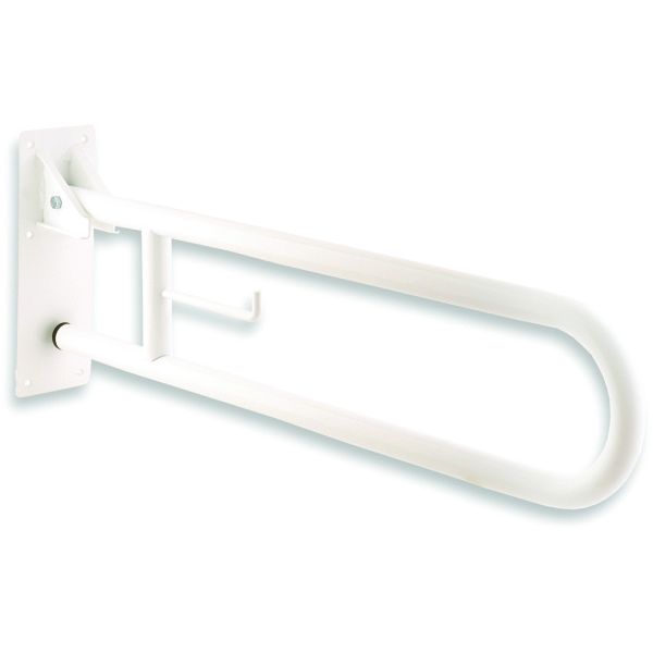 Barra abatible vertical MEDINOX con portarrollos de 738mm acero inox AISI 201 Blanco MEDICLINICS, 