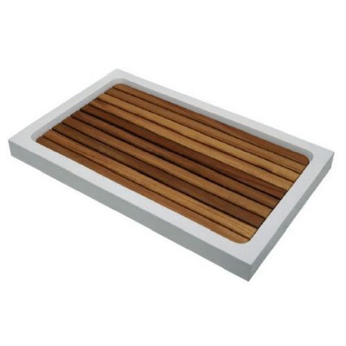 Tarima rectangular de 1570x800mm de madera de IROKO COLOR NATURAL para platos de ducha AQUASILK, SYAN TABLA tablado, entarimado, estrado, peana, tribuna, plataforma entablado maderamen pavimento tmulo Base