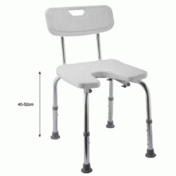 SILLA DE DUCHA CON RESPALDO REF. 01941 054 MANILLONS, minusvala asiento sillas movilidad reducida Para personas con MINUSVALIDOS MINUSVALIDAS