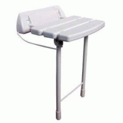 Asiento plegable para ducha de 338 x 348 x 500 mm Blanco GME, 