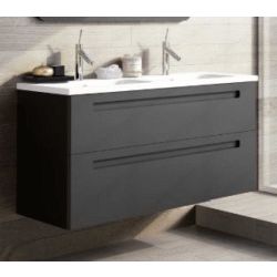 Conjunto suspendido PARIS 800 (mueble+lavabo) 2C N51 AVILA DOS, wall hung vanity unit and basin two drawers