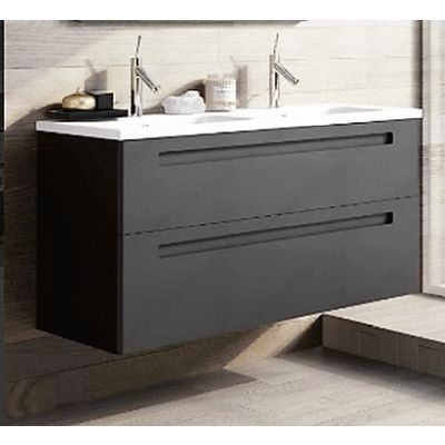 Conjunto suspendido PARIS 1200 (mueble+Lavabo Plus doble) 2C N63 AVILA DOS, 8278112563 827/81/12563 827-81-12563 wall hung vanity unit and basin two drawers