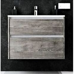 Conjunto suspendido CARMEN 800 (mueble+lavabo Plus) 2C T. embutido N5 AVILA DOS, 82781728U5 80cm wall hung vanity unit and basin two drawers