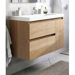 Conjunto suspendido CARMEN 800 (mueble+lavabo Plus) 2C T. Incl. N5 AVILA DOS, 82781748T5 80cm wall hung vanity unit and basin two drawers