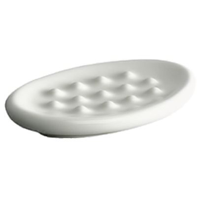 JABONERA ENCIMERA ONDA PLUS BLANCO, PORCELANA