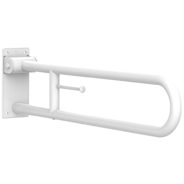 Asa de bao abatible con portarrollo ACCESS Blanco 800mm ROCA A816916009, 