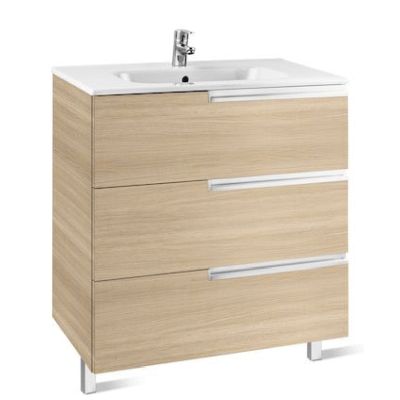 MUEBLE UNIK VICTORIA-N FAMILY 900 ROBLE TEXTURIZADO (MUEBLE + LAVABO) ROCA A855827155, 8433291106977  Lababos washbasin basin lavavos Lavabos