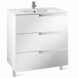 MUEBLE UNIK VICTORIA-N FAMILY DE 1000 BLANCO BRILLO (MUEBLE + LAVABO) ROCA, Lababos washbasin basin lavavos Lavabos