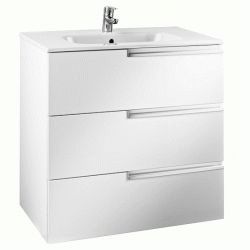 MUEBLE UNIK VICTORIA-N FAMILY 800 BLANCO BRILLO (MUEBLE + LAVABO) ROCA, Lababos washbasin basin lavavos Lavabos