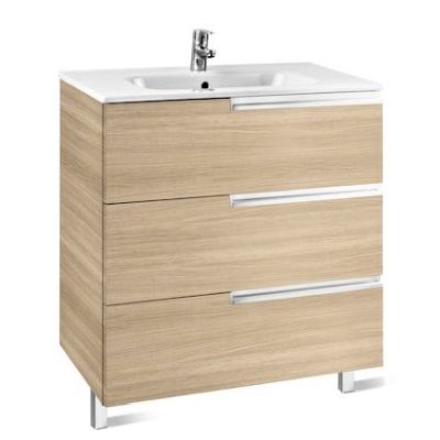 Mueble UNIK VICTORIA-N FAMILY 700 roble (mueble + lavabo) ROCA A855838155, 8414329938494 Lababos washbasin basin lavavos Lavabos