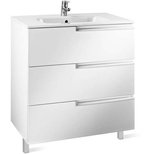 MUEBLE UNIK VICTORIA-N FAMILY 700 BLANCO BRILLO (MUEBLE + LAVABO) ROCA, Lababos washbasin basin lavavos Lavabos